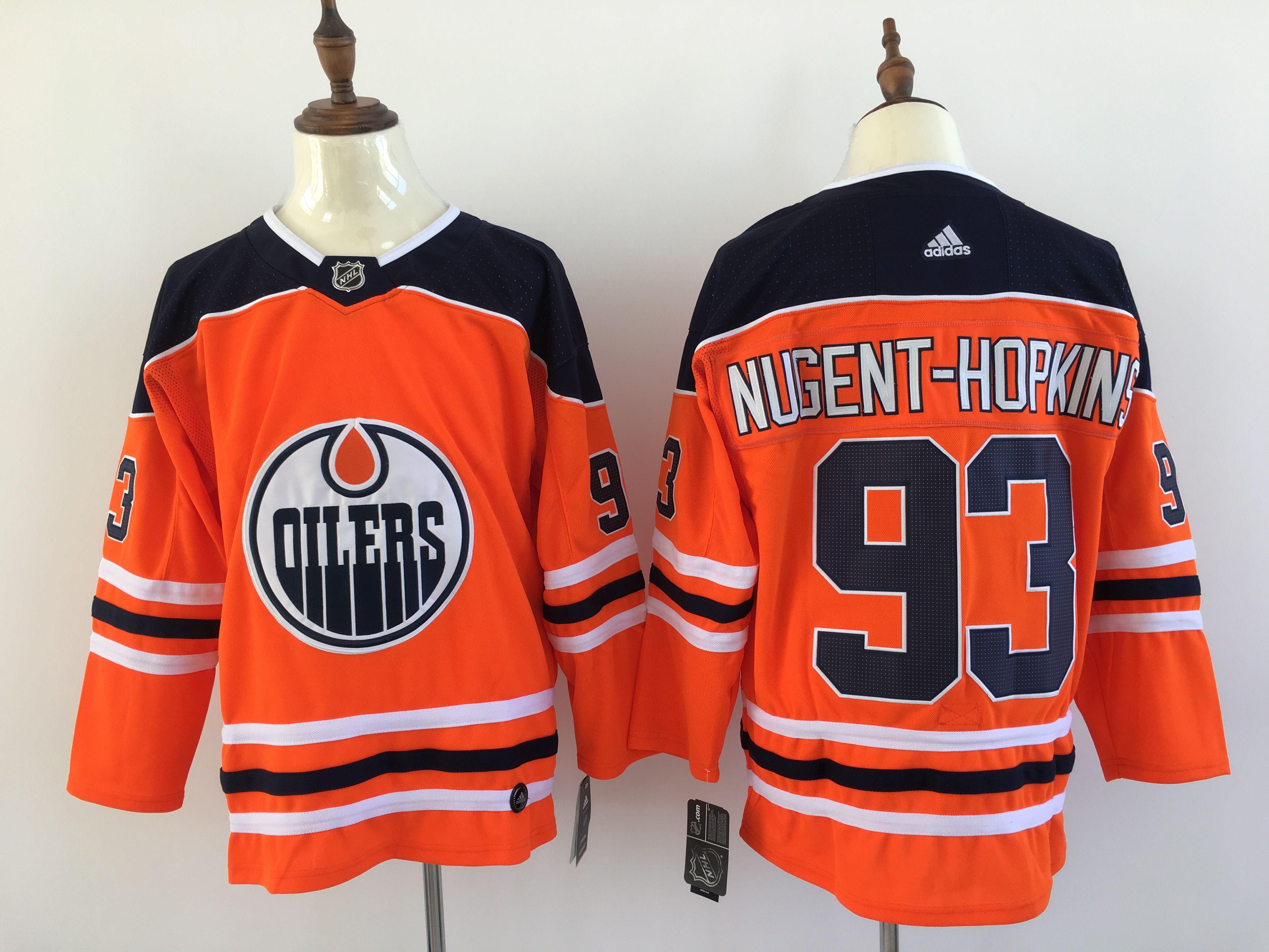 Men Edmonton Oilers #93 Nugent-hopkins Orange Hockey Stitched Adidas NHL Jerseys->edmonton oilers->NHL Jersey